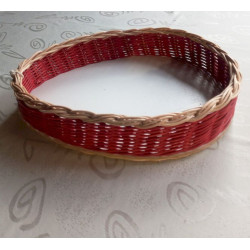 Košík ratanový oválny, 20cm