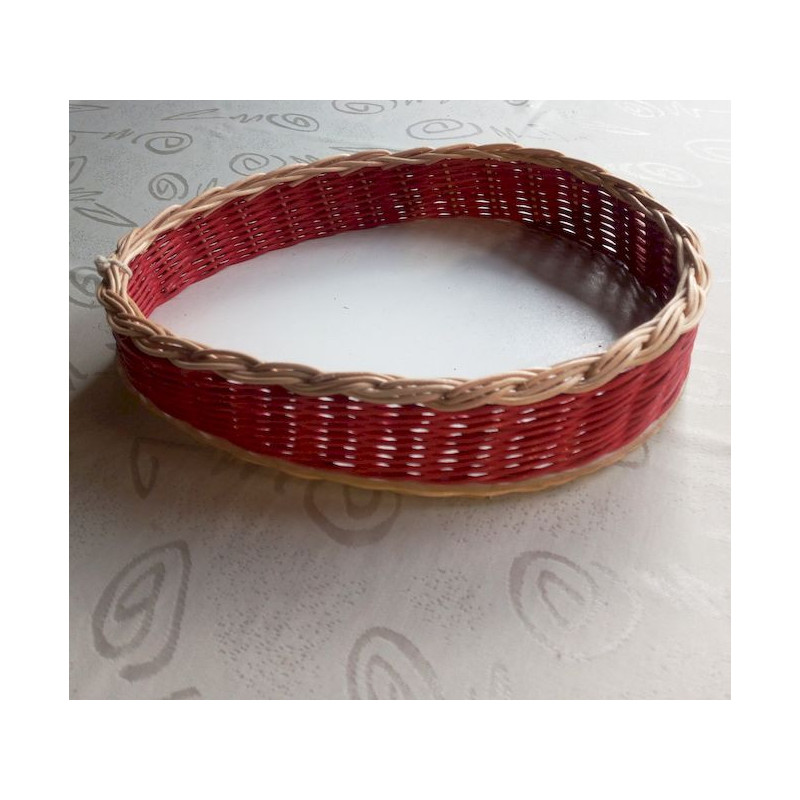 Košík ratanový oválny, 20cm